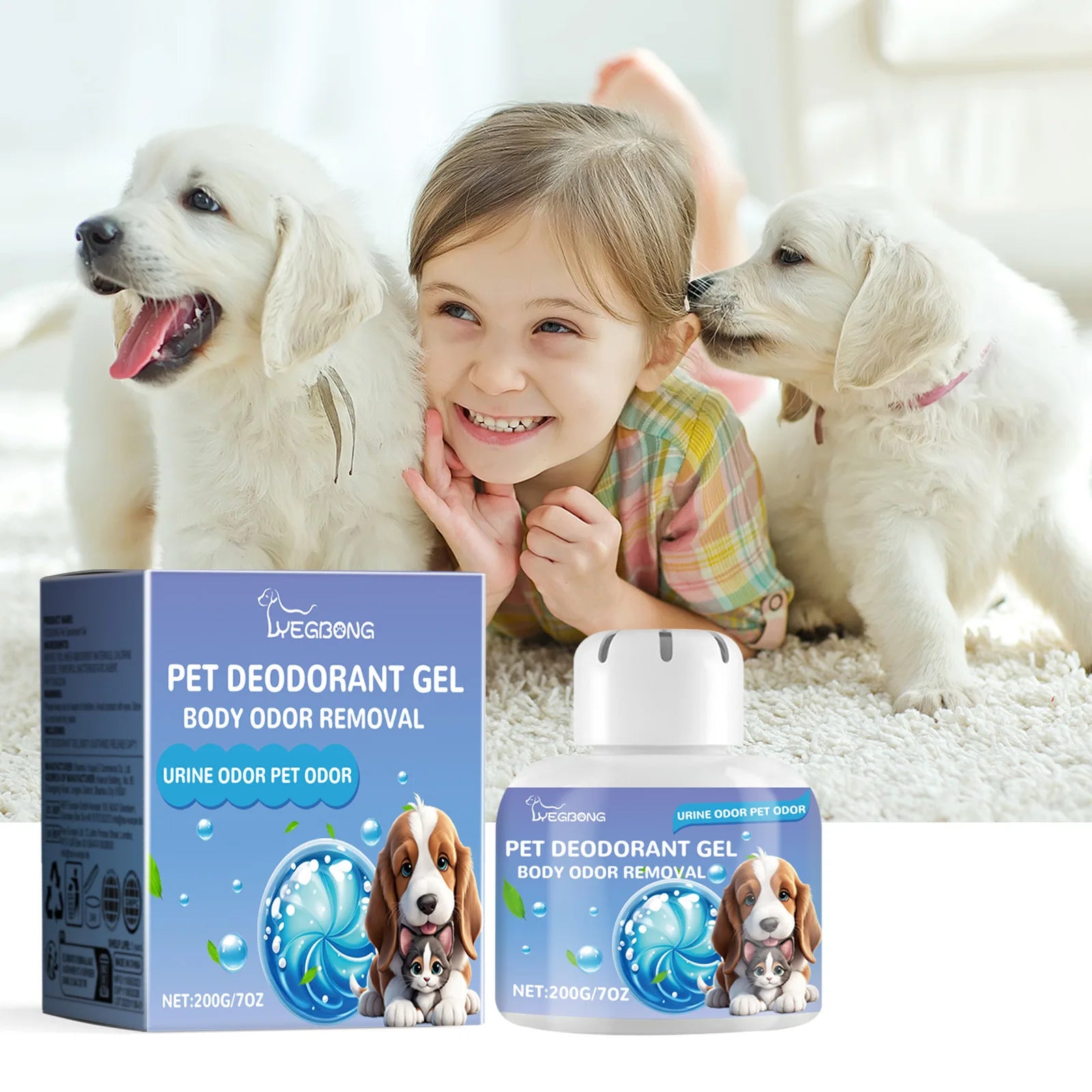 Pet Deodorant Gel Air Freshener Eliminating Urine Odor