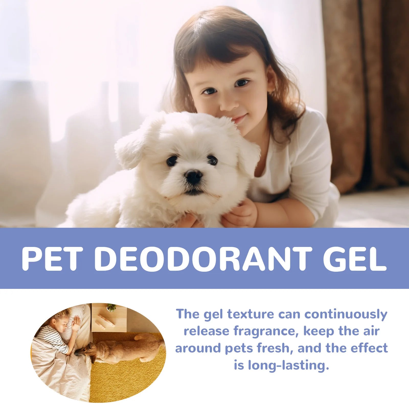 Pet Deodorant Gel Air Freshener Eliminating Urine Odor
