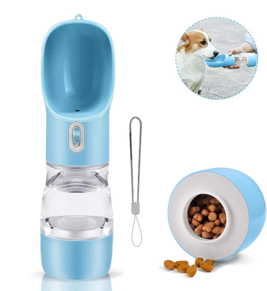 Portable Pet Drinking And Feeder Bowl