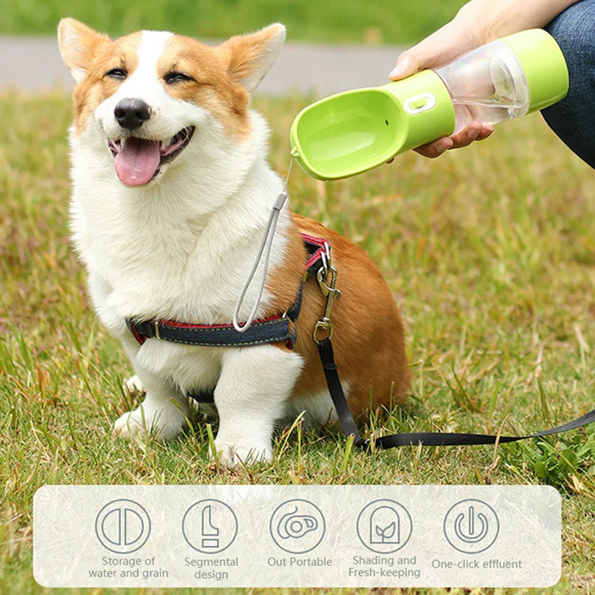 Portable Pet Drinking And Feeder Bowl