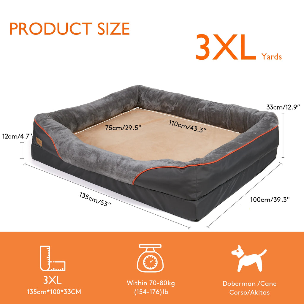Anti Allergy Warm Fleece Large Dog Bed