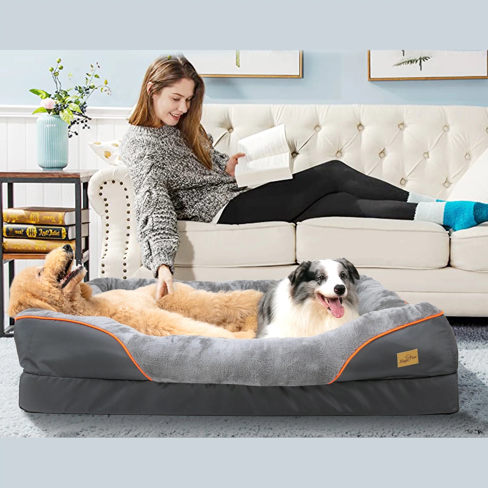 Anti Allergy Warm Fleece Large Dog Bed