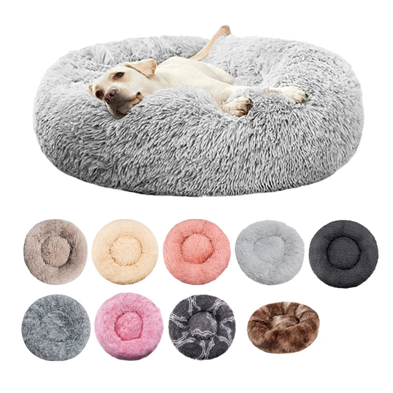 Round Winter Warm Bed Plush And Washable