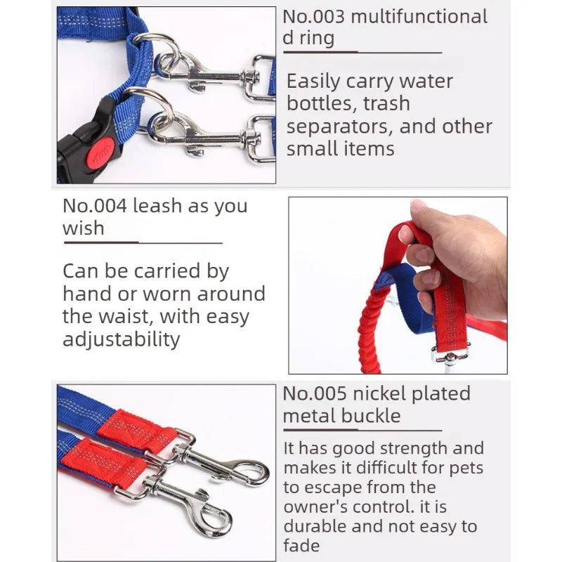 Hand Free Dog Leash Adjustable