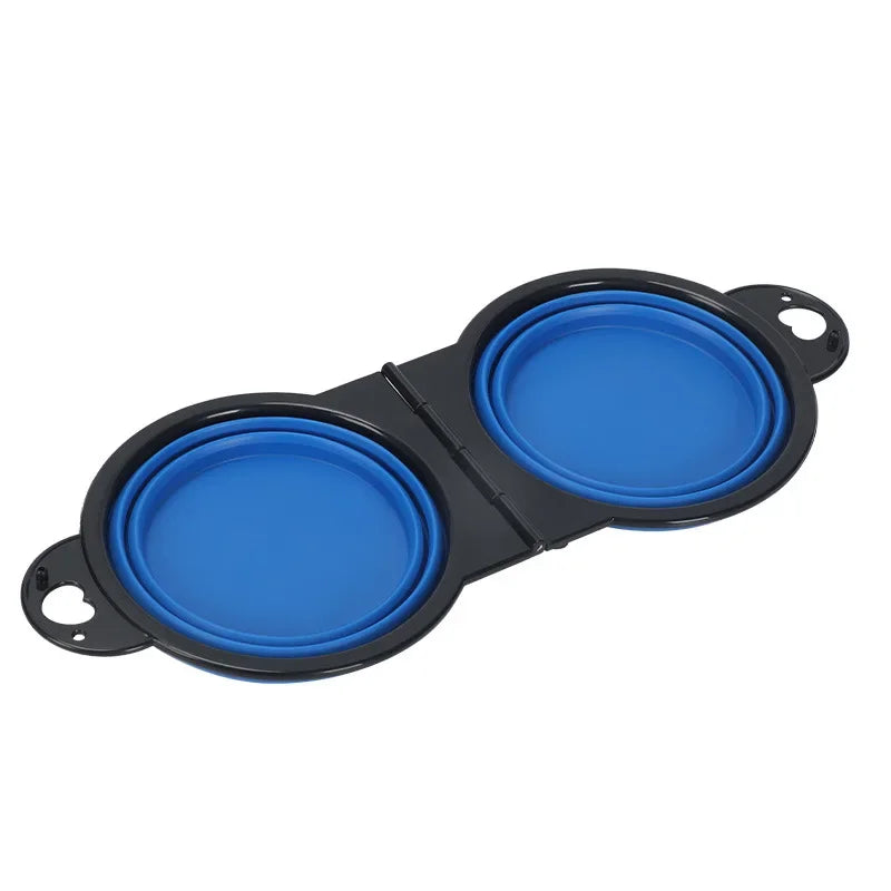 1-piece 2-in-1 Foldable Dual Bowl