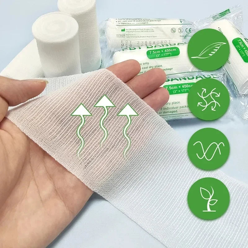 10pcs Cotton Core Elastic Bandages