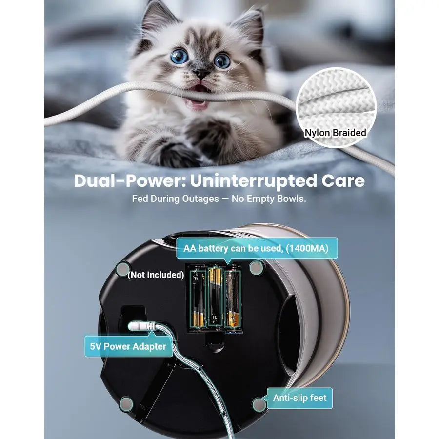 Smart WiFi Automatic Feeder 6L 25 Cups