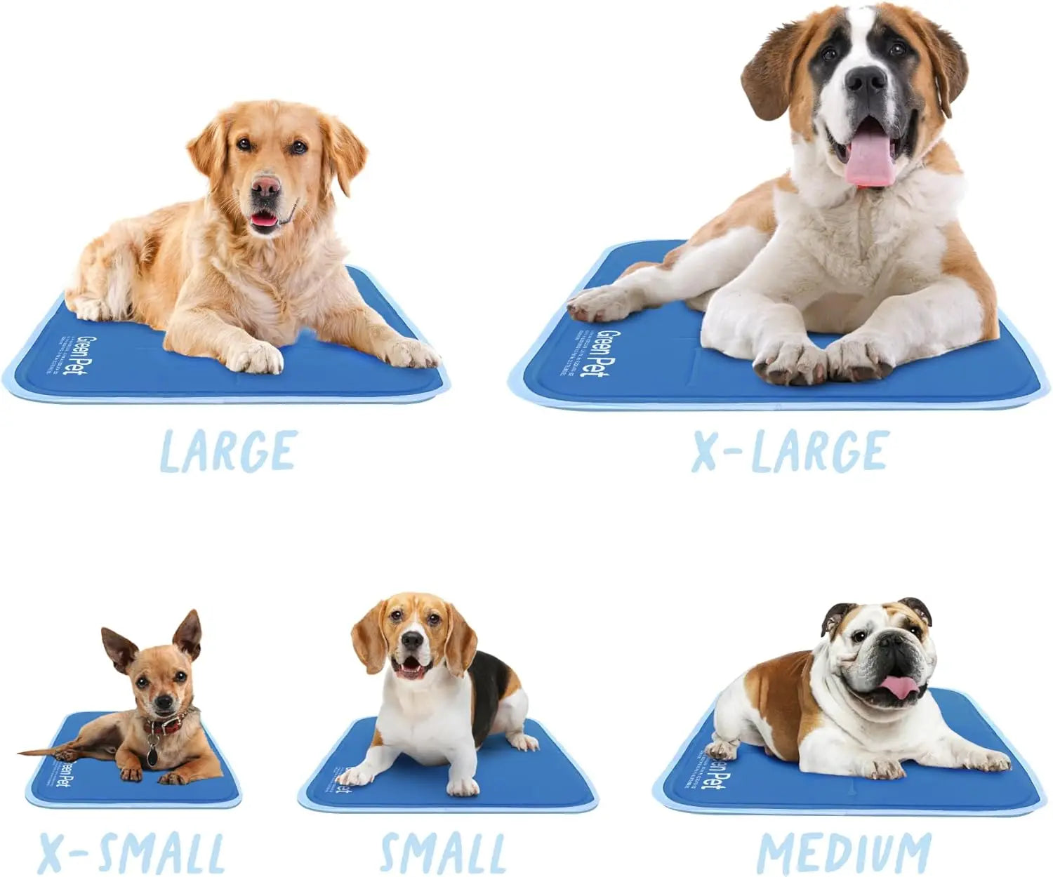 Large Blue Self-Cooling Pet Pad