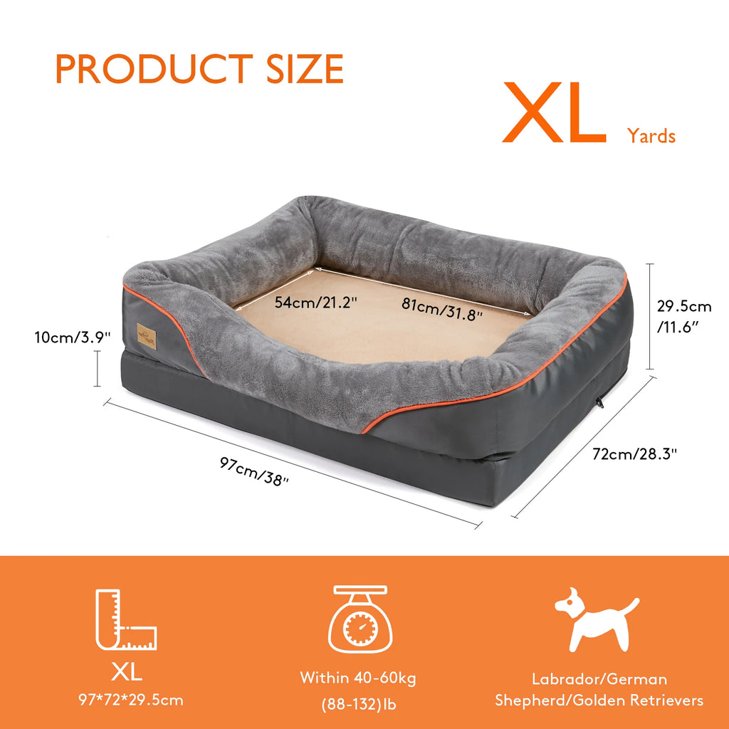 Anti Allergy Warm Fleece Large Dog Bed