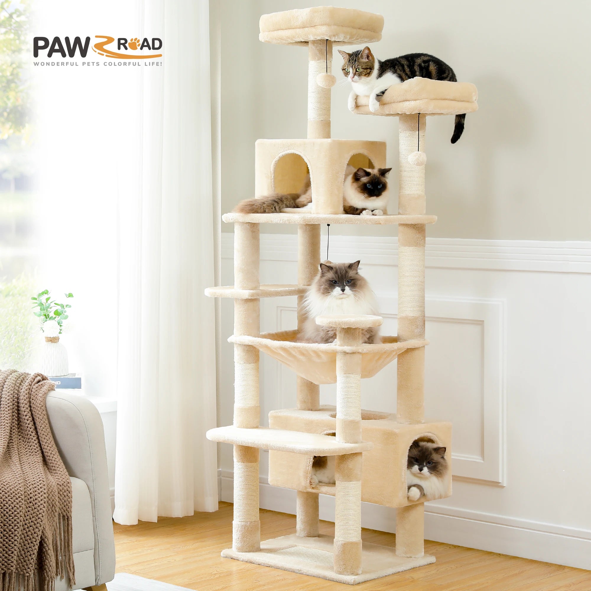 Multi-Level Cat Scratching Posts