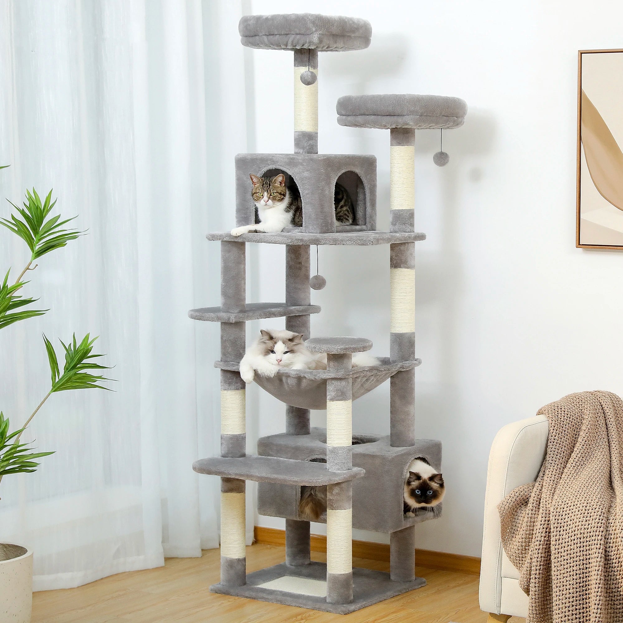 Multi-Level Cat Scratching Posts
