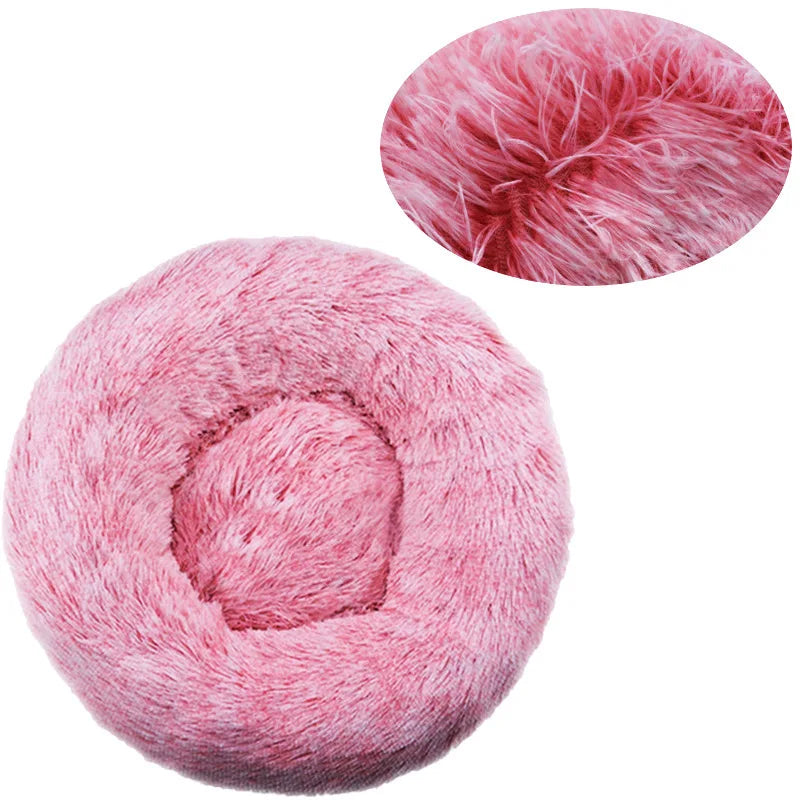 Round Winter Warm Bed Plush And Washable