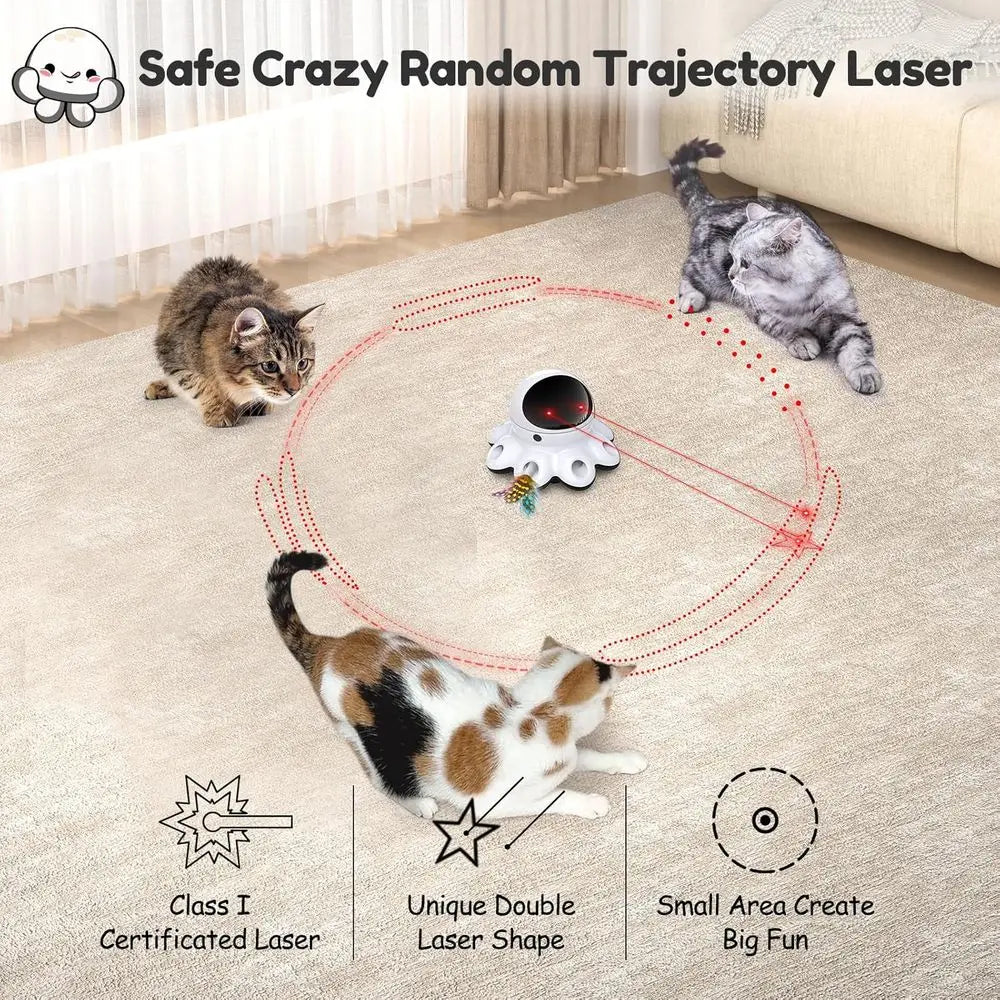 2-in-1 Interactive Automatic Motion Laser USB Rechargeable