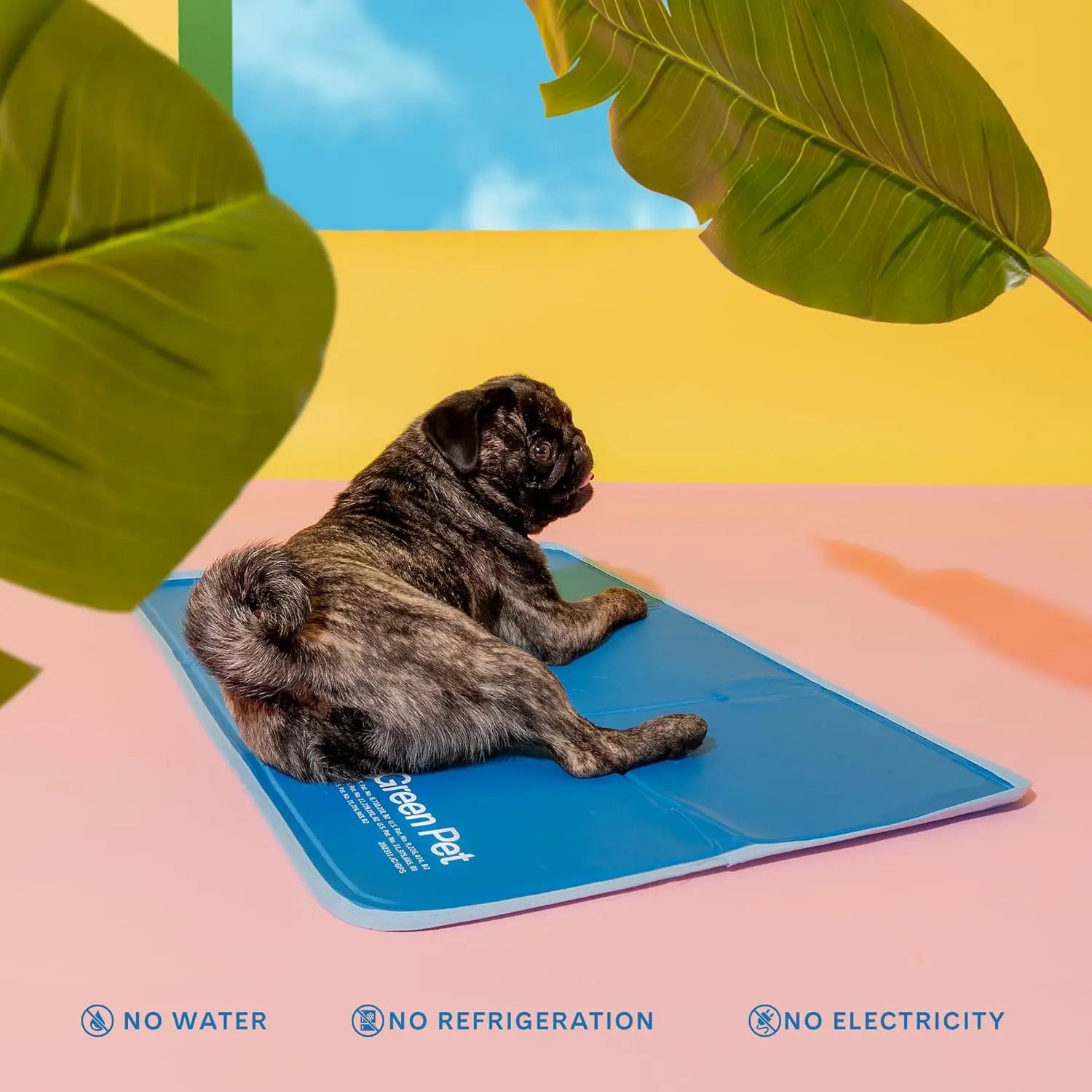 Large Blue Self-Cooling Pet Pad