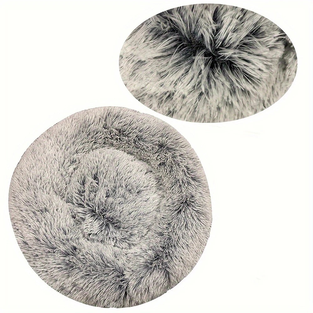 Round Winter Warm Bed Plush And Washable