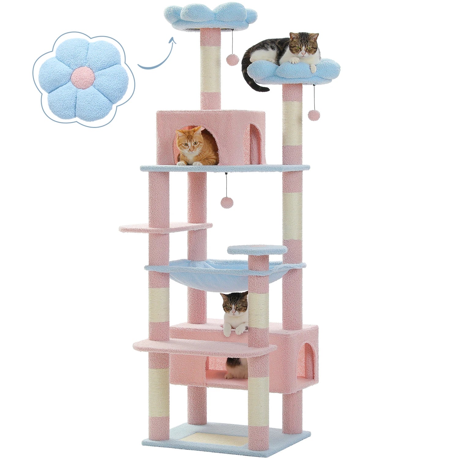 Multi-Level Cat Scratching Posts