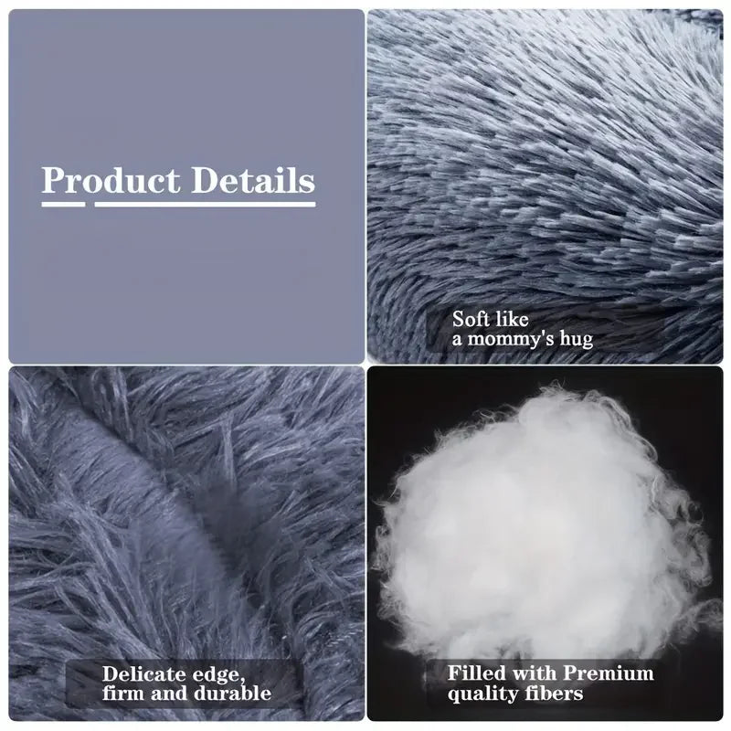 Round Winter Warm Bed Plush And Washable