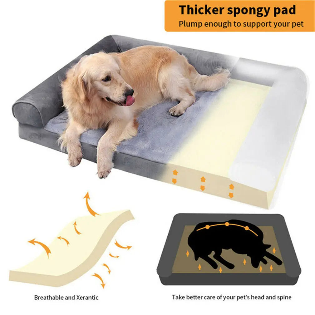 Orthopedic Pet Bed With Removable Washable Cover