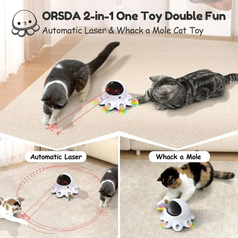 2-in-1 Interactive Automatic Motion Laser USB Rechargeable