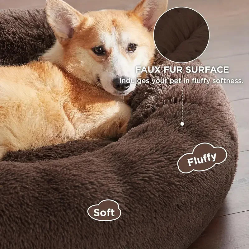 Round Winter Warm Bed Plush And Washable